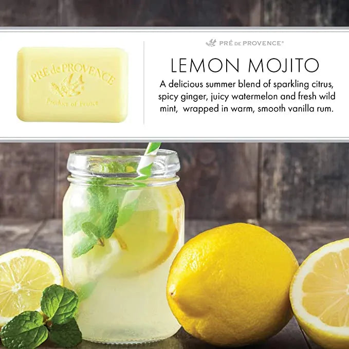 Sapun bimor i pasuruar me gjalpë Shea Pre De Provence Lemon Mojito 150g