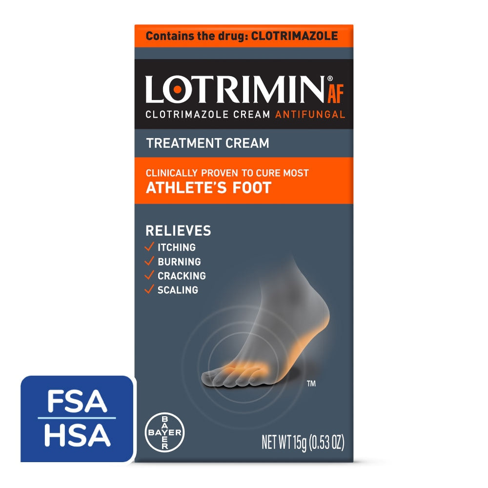 Lotrimin AF Krem Antifungal për Këmbën e Atleti, Trajtim me Klotrimazol 1% - 15g