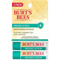 Burt's Bees Medizinischer feuchtigkeitsspendender Lippenbalsam, kühlende Linderung für rissige Lippen, 2er-Pack Box