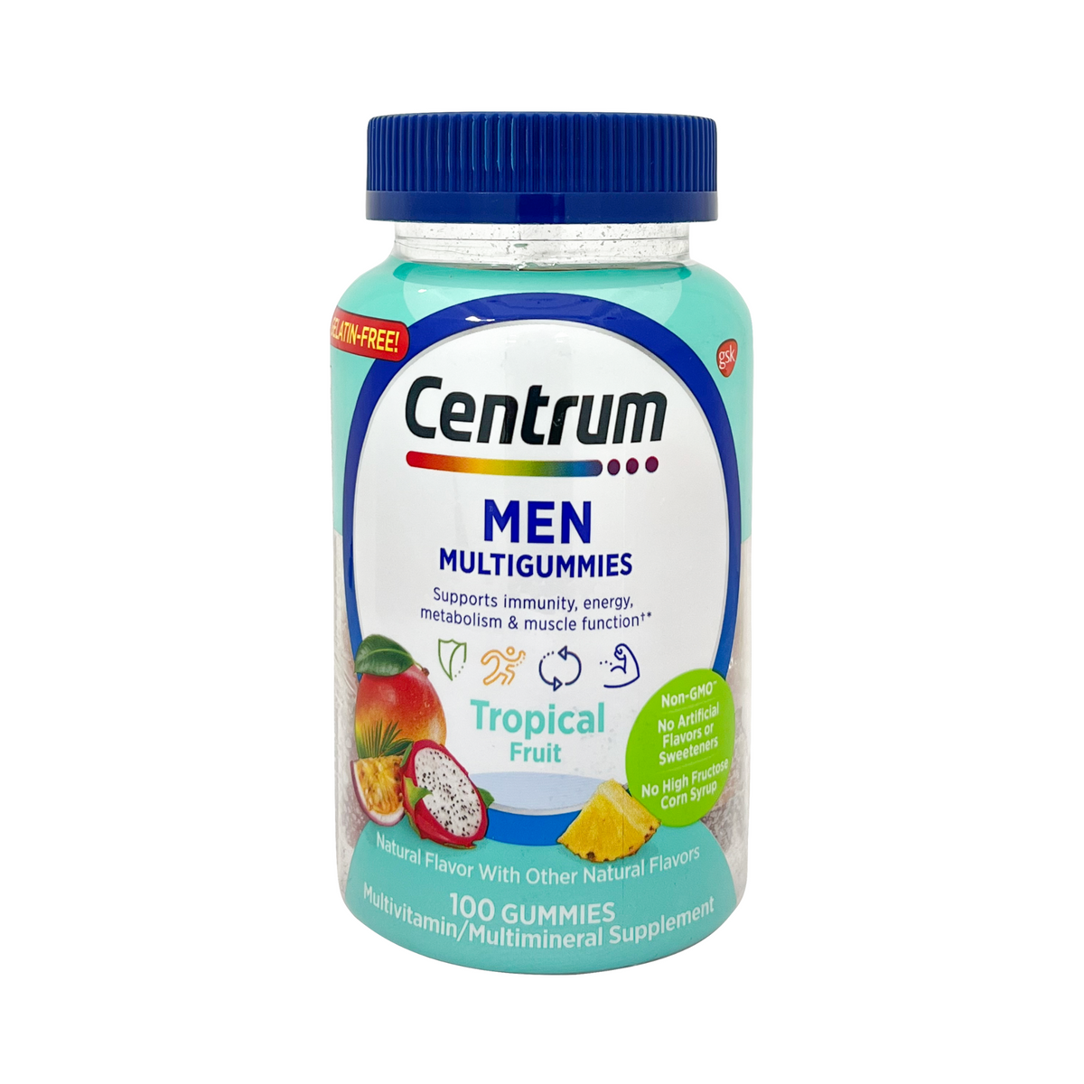 Centrum Herren Multivitamin Gummis – Tropische Früchte – 100 Stück