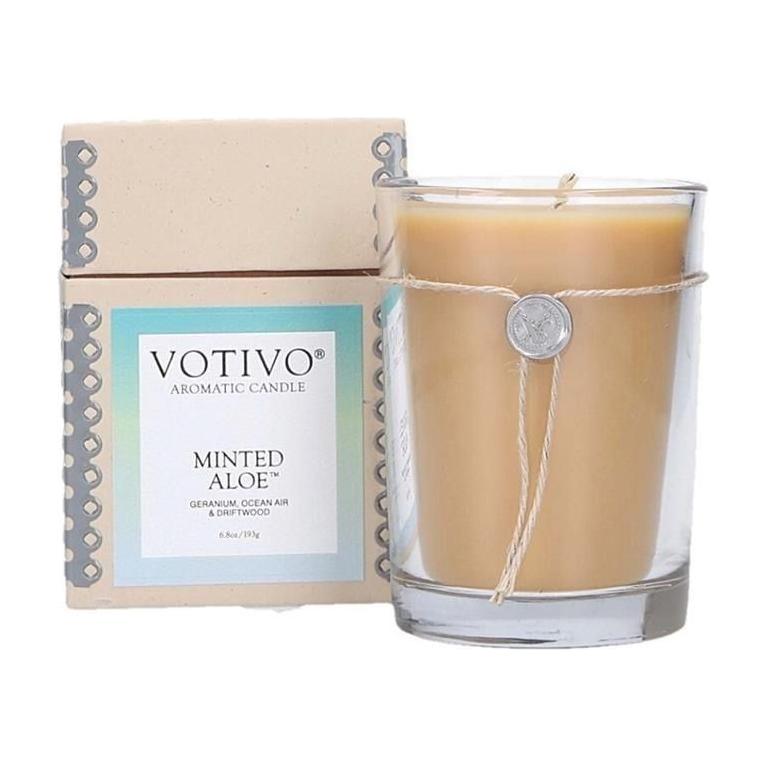Votivo Aromatic Candle Minzige Aloe 6.8oz