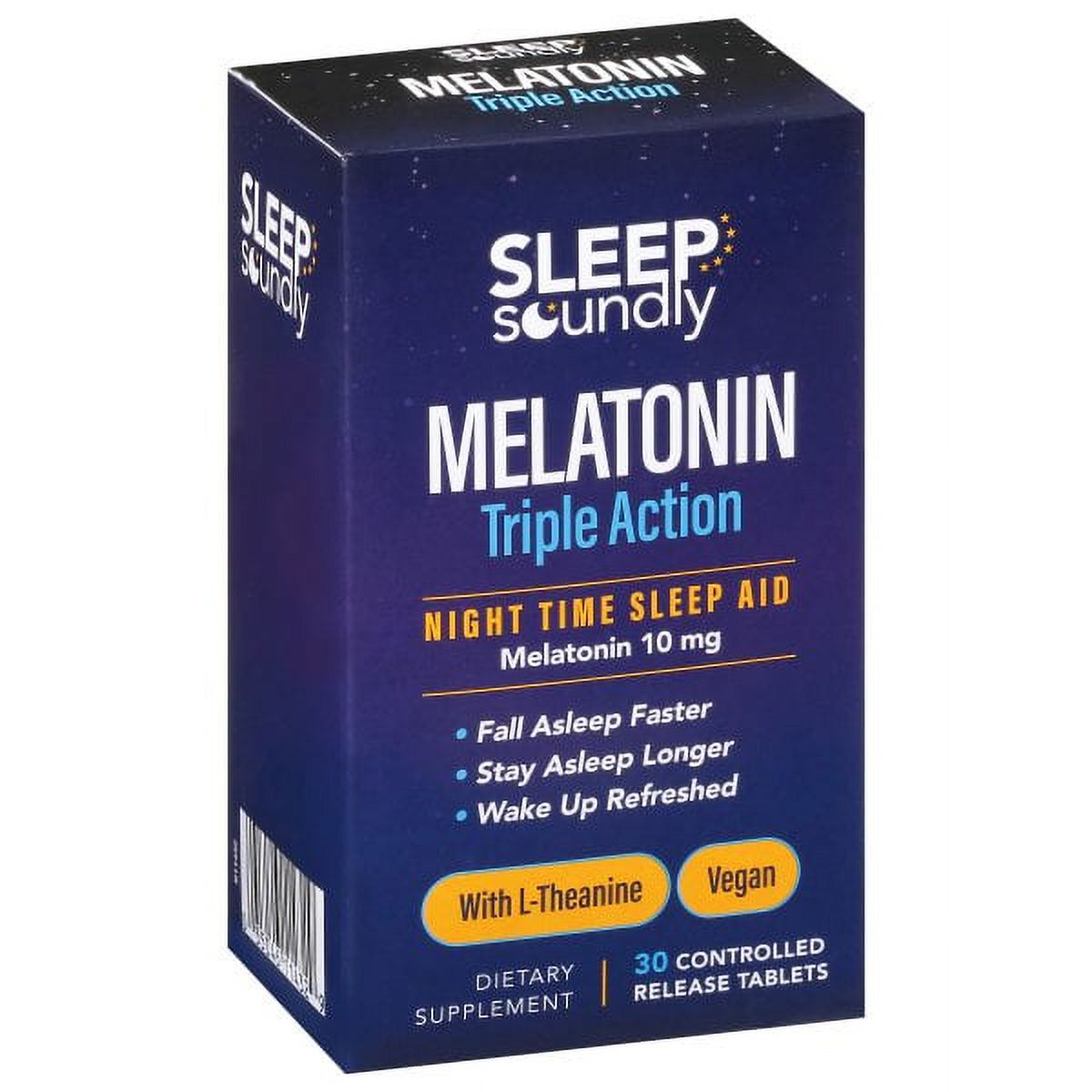 Sleep Soundly Melatonin Dreifachwirkung 10 mg Tabletten, 30 Stück
