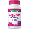 Nature's Truth Calcium Plus Vitamin D3, 600 mg, 60 überzogene Kapseln