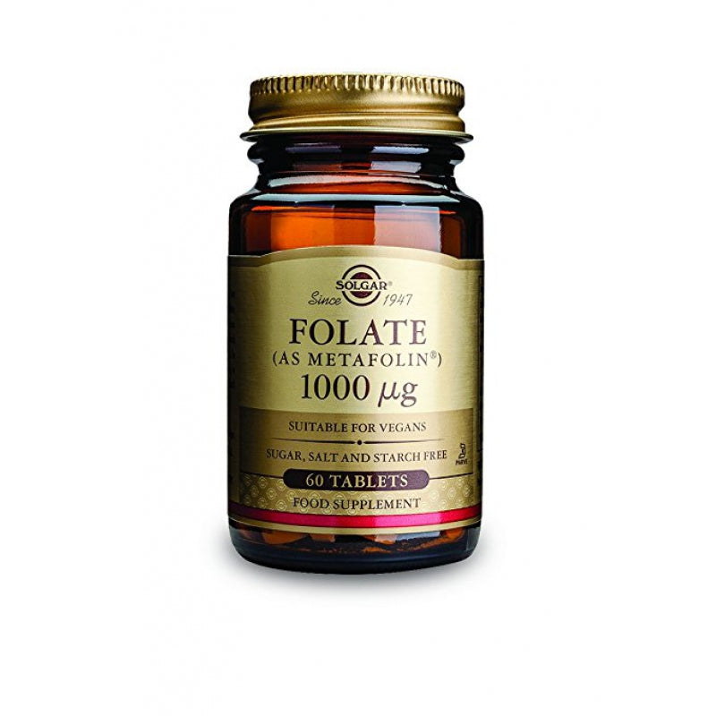 Solgar Folat, 1.000 µg, 60 Tabletten