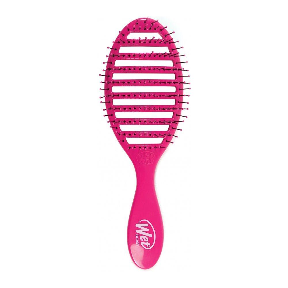 Furçë flokësh "Wet Brush Speed Dry Detangle HeatFlex Bristles" e lëvizshme ngjyrë rozë