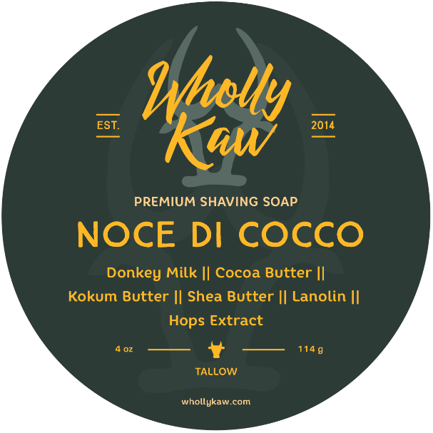 Wholly Kaw Noce di Cocco Talg Rasierseife 4 Oz