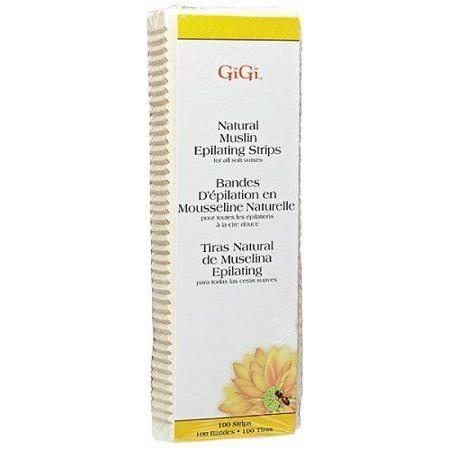 Gigi natürliche Epilierstreifen groß (7,6 cm x 22,9 cm) 100 Streifen