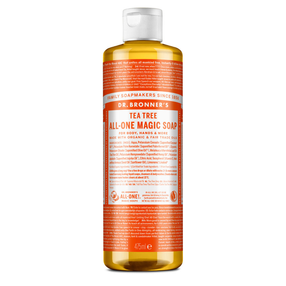 Dr. Bronner's Reine Naturseife Flüssig Hanf Teebaumöl -- 16 Fl Oz