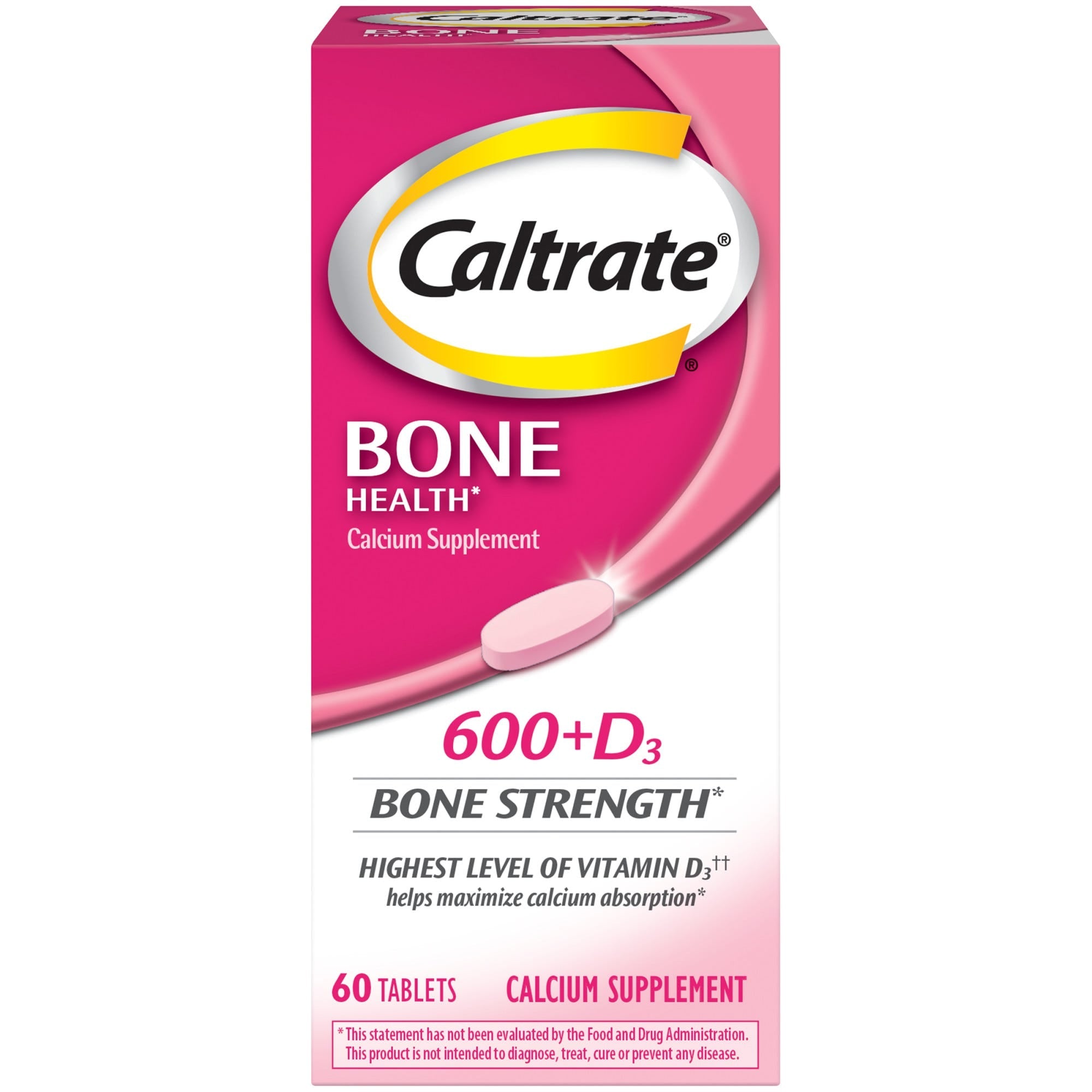 Tableta Caltrate 600+D3 Suplement Kalciumi dhe Vitamine D, 600mg