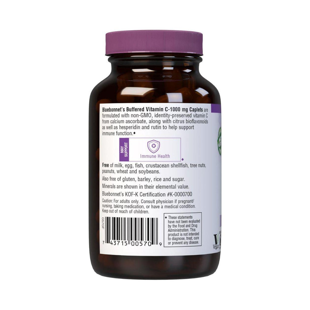 Bluebonnet Gepuffertes Vitamin C 1000 mg, 90 pflanzliche Kapseln