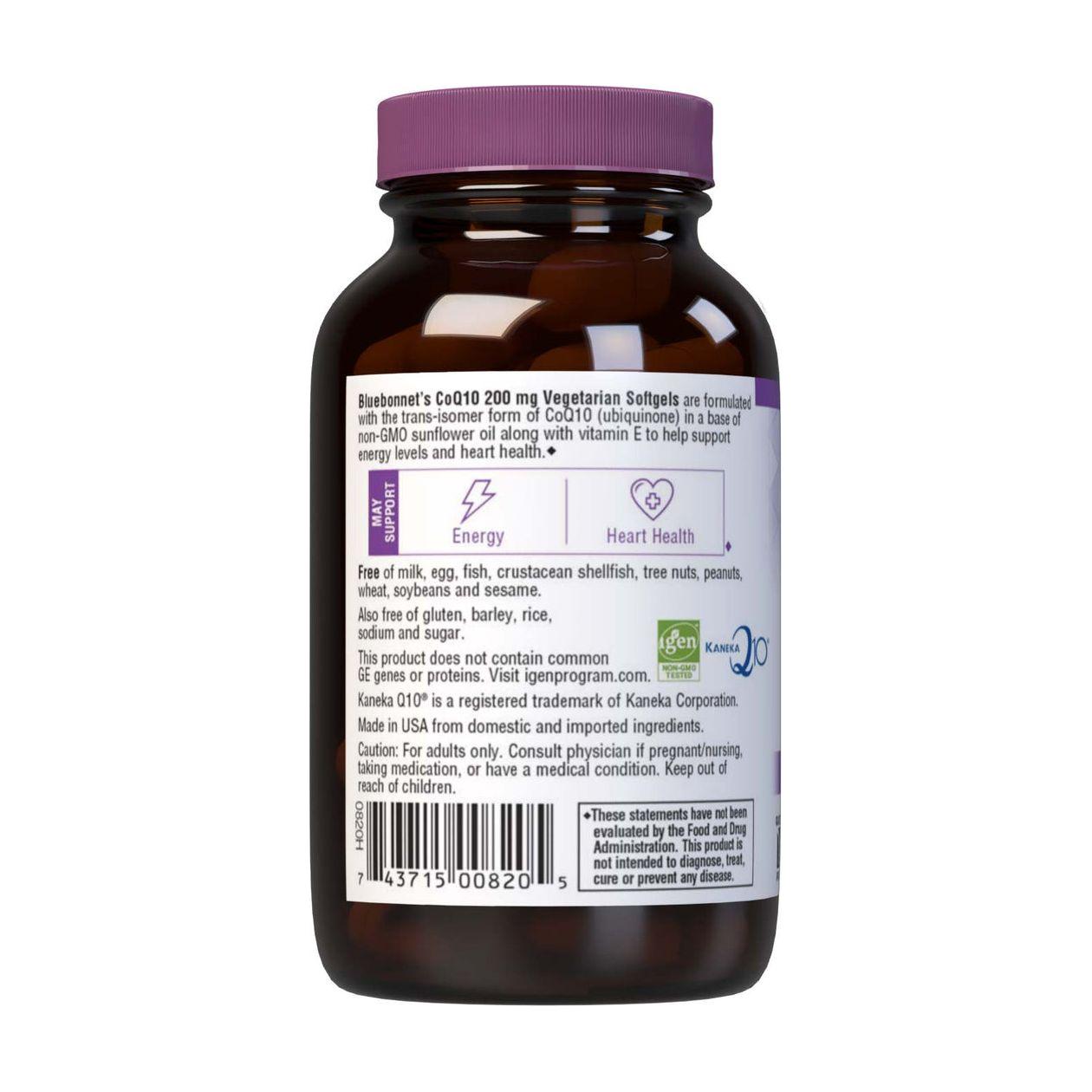 BlueBonnet CoQ-10 200 mg, 60 vegetarische Softgels