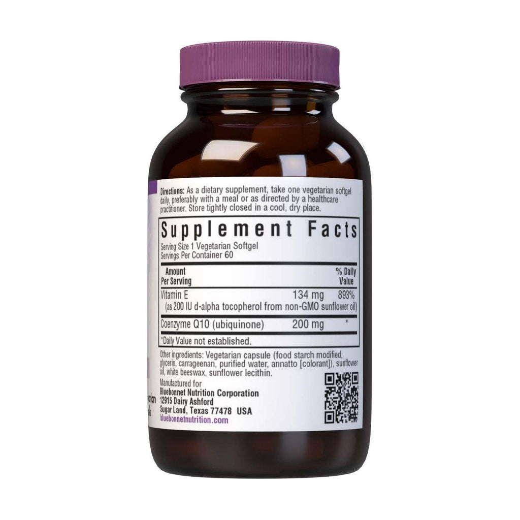 BlueBonnet CoQ-10 200 mg, 60 vegetarische Softgels