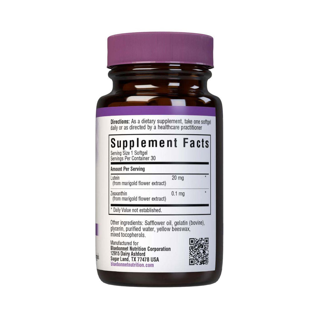 BlueBonnet Lutein Softgels, 20 mg, 30 copë