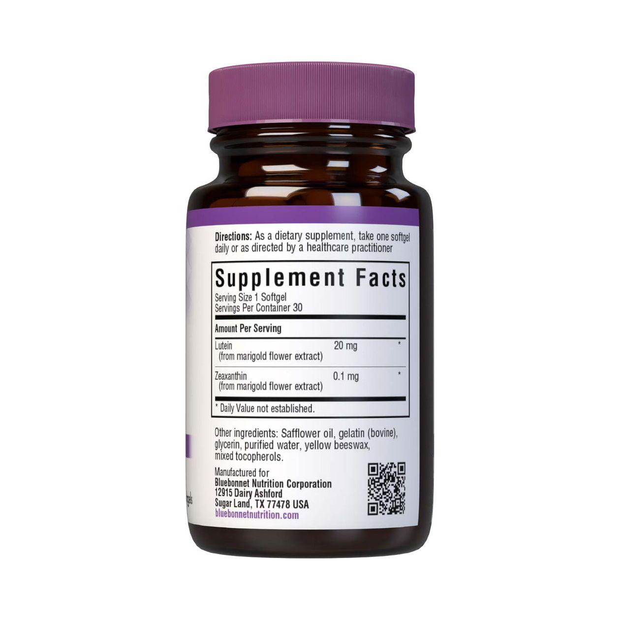 BlueBonnet Lutein Softgels, 20 mg, 30 copë