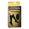 Loving Comfort Stützstrümpfe Mikrofaser Kniestrümpfe 10-20 mmHg Geschlossene Spitze Damen Schwarz, Mittel, 1 Paar