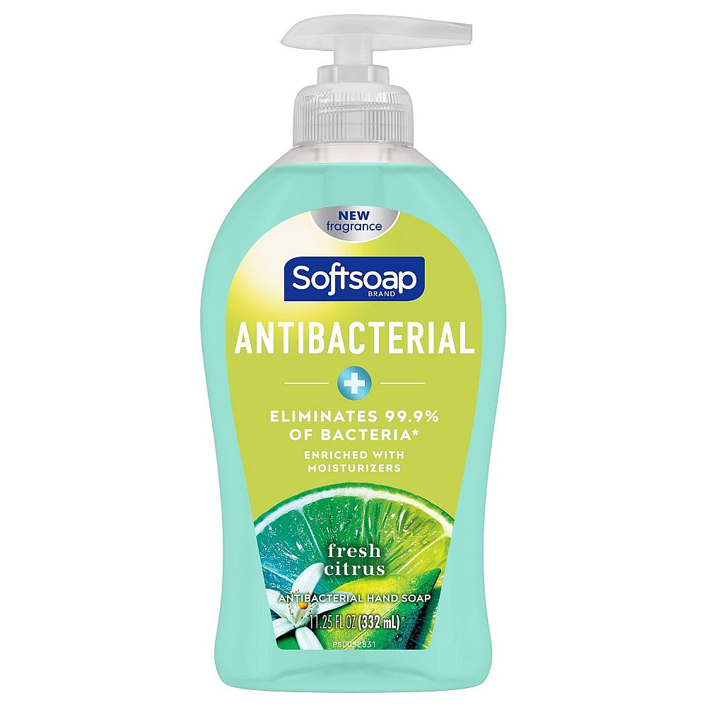 Softsoap Antibakterielle Flüssige Handseife mit Spender – Frische Zitrone – 333 ml