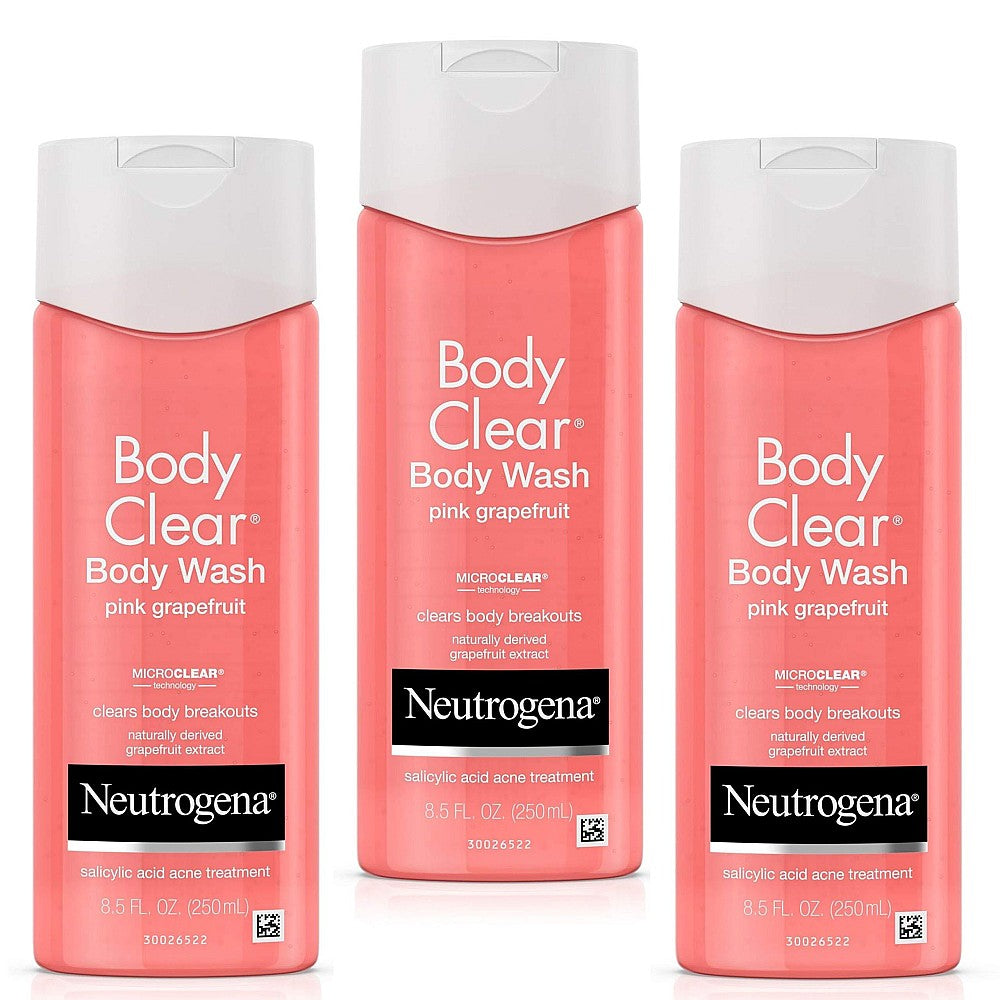 Neutrogena Pastrues Trupi për Akne Body Clear, Grejpfrut Rozë, 250 ml