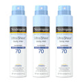 Sprej kundër diellit Neutrogena Ultra Sheer Body Mist, Spektër i Gjerë SPF 70, Sprej i lehtë kundër diellit, Jo i yndyrshëm dhe rezistent ndaj ujit, Pa vaj dhe Jo-komedogjenik U