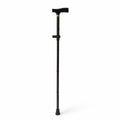 Medline Folding T-Handle Cane, Black