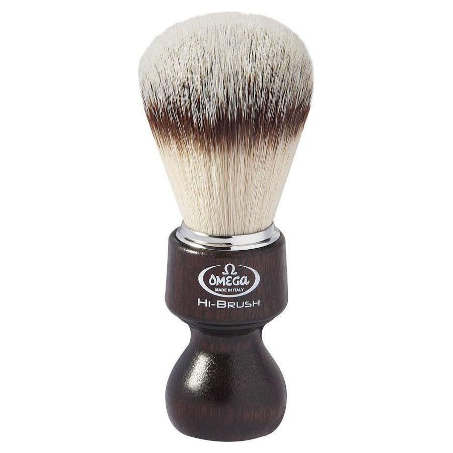 Omega Synthetic Rasierpinsel Hi Brush Holz #46126