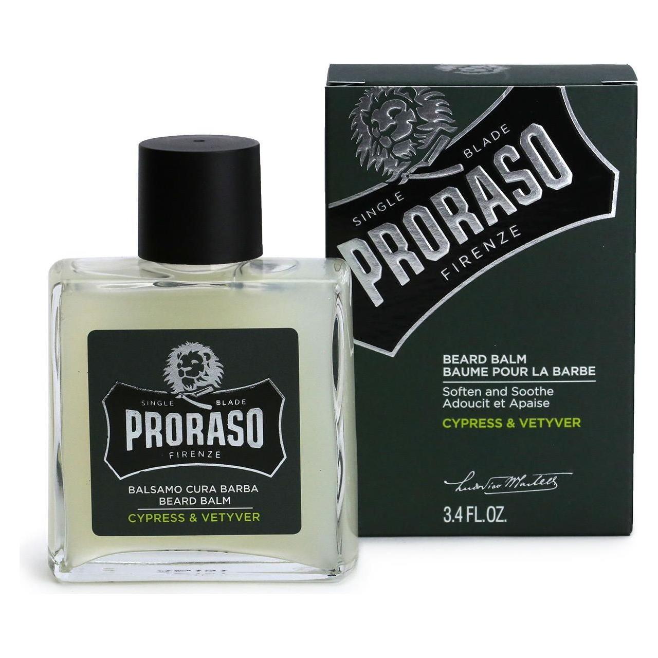Balsam për mjekër Proraso Single Blade Cypress & Vetyver 3.4 Oz