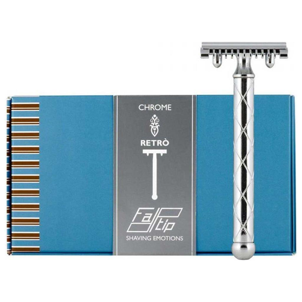 Fatip Retro Doppelkanten-Rasierhobel 42118 - Chrom