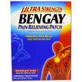 Bengay Ultra Strength Schmerzlinderndes Pflaster für Muskeln, Schmerzen, regulär 3,9 x 5,5 Zoll