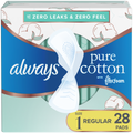 Always Pure Cotton FlexFoam Größe 1 Normale Saugfähigkeit 3 Packungen à 28 Stück