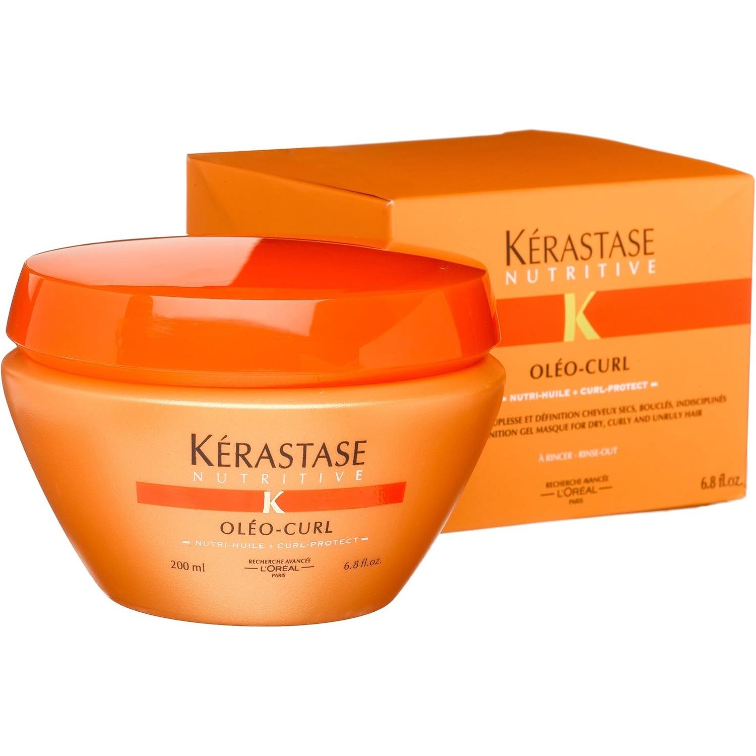 Kerastase Nutritive Oleo-Curl Definition Gel-Maske für trockenes, lockiges und widerspenstiges Haar 200ml