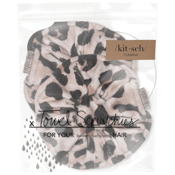 Kitsch Handtuch Scrunchies Leopard