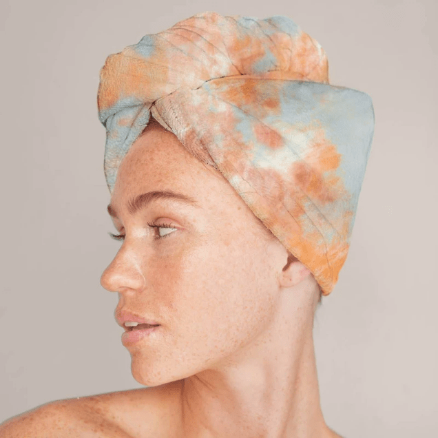 Peshqir flokësh mikrofibër KitSch – Model i lyer me ngjyra Sunset
