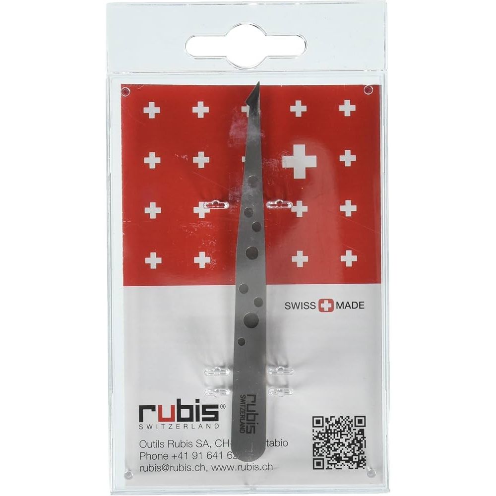 Rubis Switzerland Evolution Two Tip Pinzette-Silber