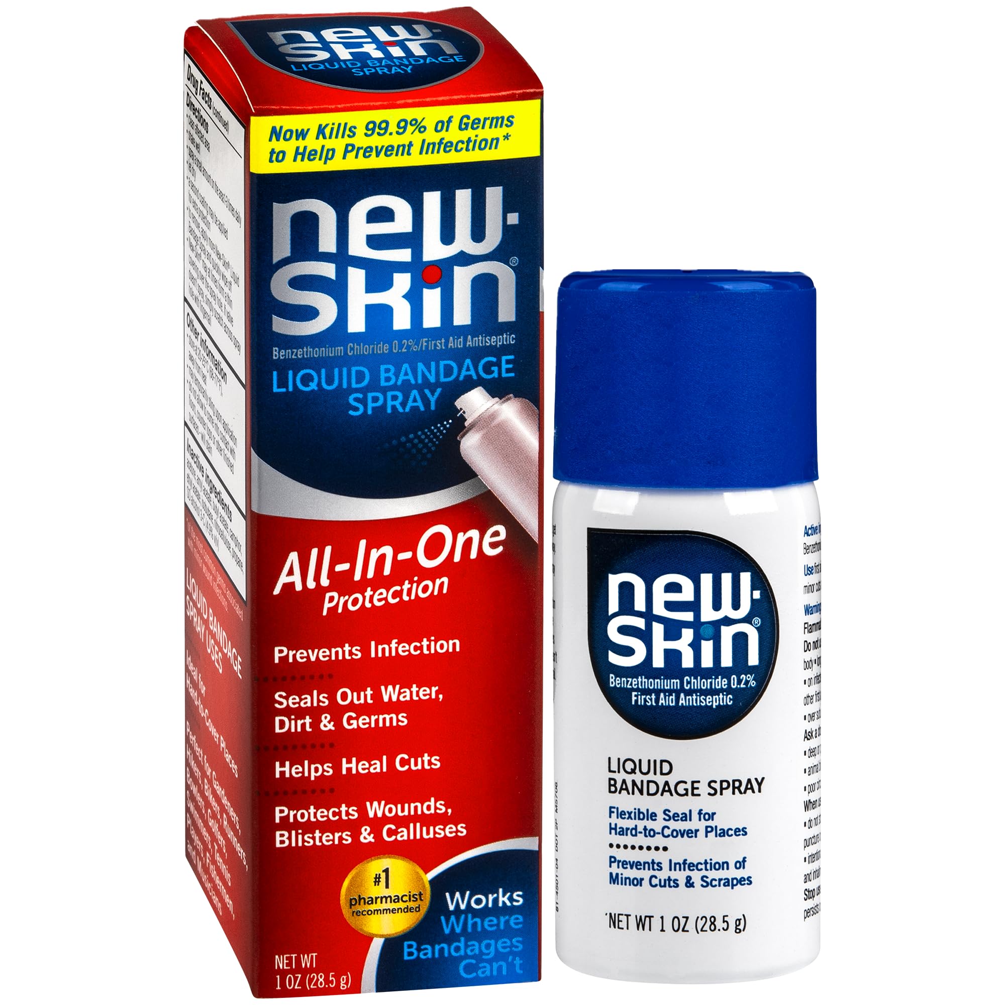 New-Skin Erste-Hilfe Antiseptisches Flüssigpflaster zum Sprühen, 1 oz