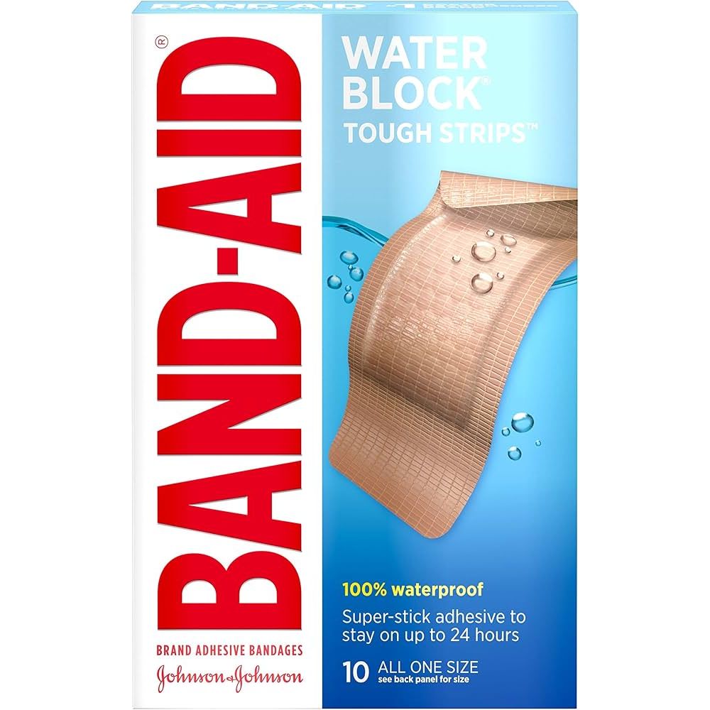 Band-Aid Tough Strips Heftpflaster - 10 Stück alle gleiche Größe