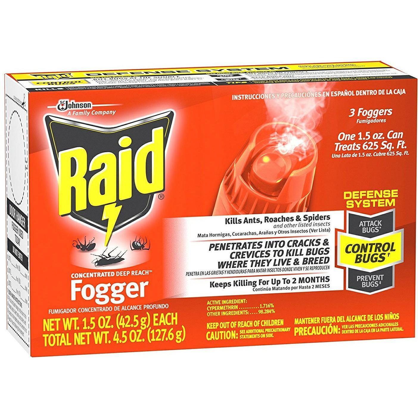 Raid Concentrated Deep Reach Vernebler, 3er-Pack (6 oz Dosen)