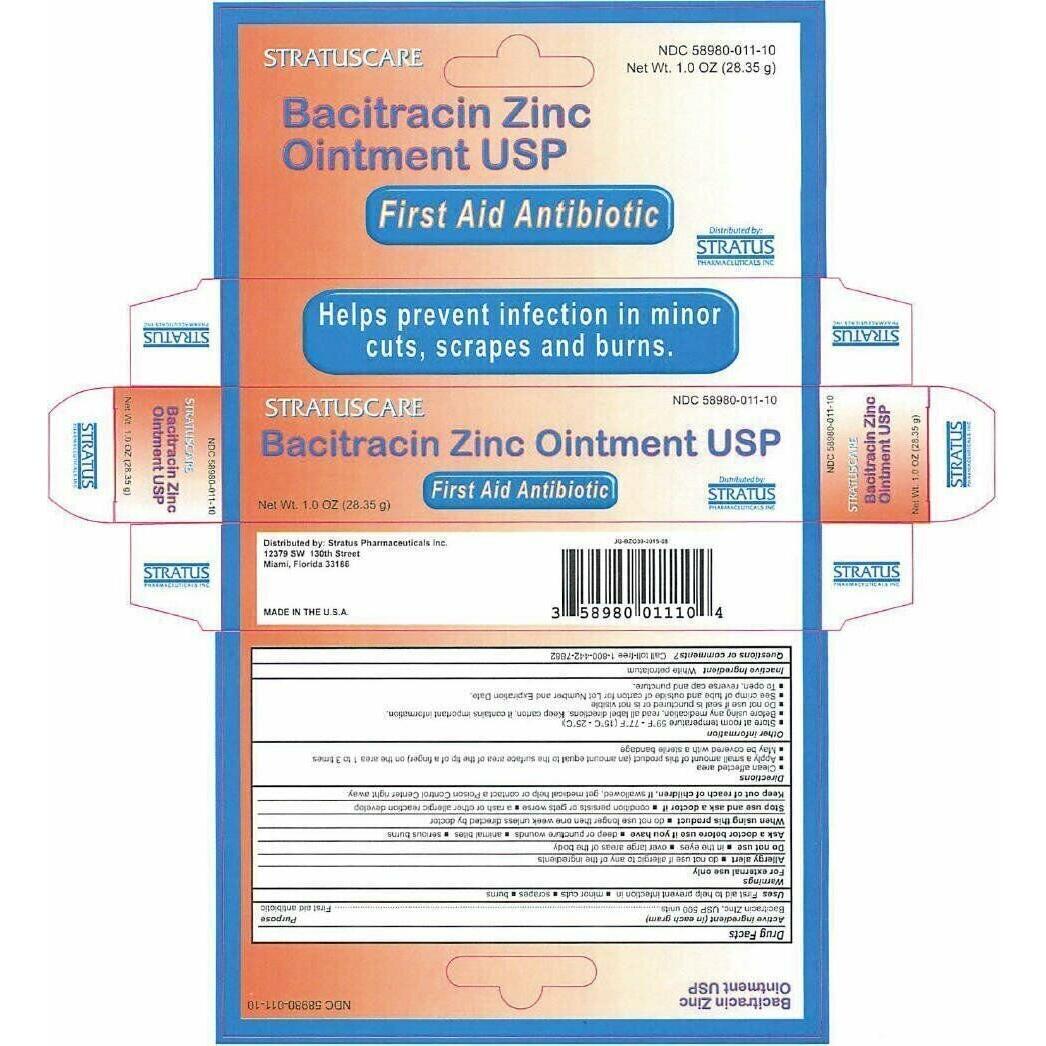 Stratuscare Bacitracin Zinc Ointment Antibiotik i Ndihmës së Parë 1 Oz