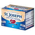 St. Joseph Niedrigdosiertes Aspirin 81 mg, Unterstützung der Herzgesundheit, 36 überzogene Tabletten