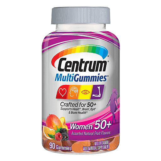 Centrum MultiGummies Gummy Multivitamin für Frauen ab 50, mit V