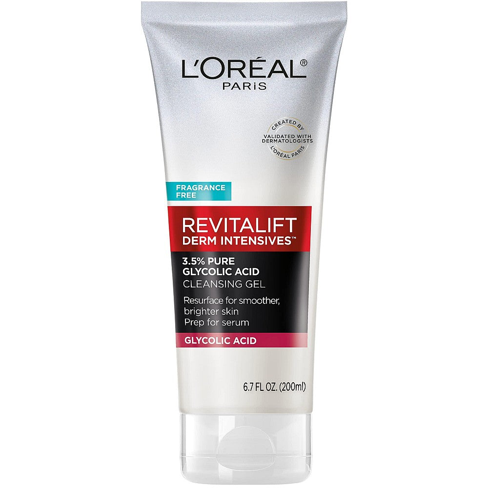 L'Oréal Paris Revitalift Derm Intensives Reinigungsgel mit 3,5 % Glykolsäure – 200 ml