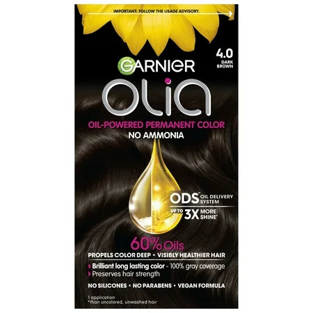 Garnier Olia Ngjyrues me Vaj, 4.0 Kafe e Errët