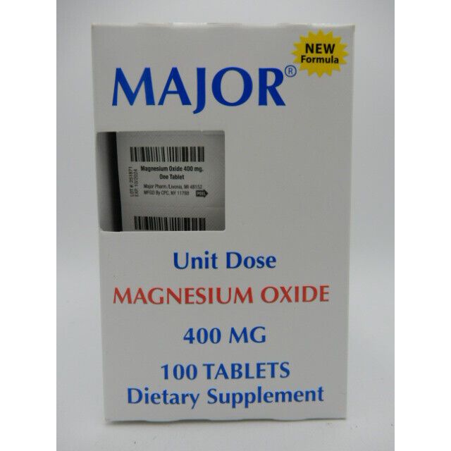 Major Magnesiumoxid 400mg Einzeldosis 100 Tabletten 810006700282VL