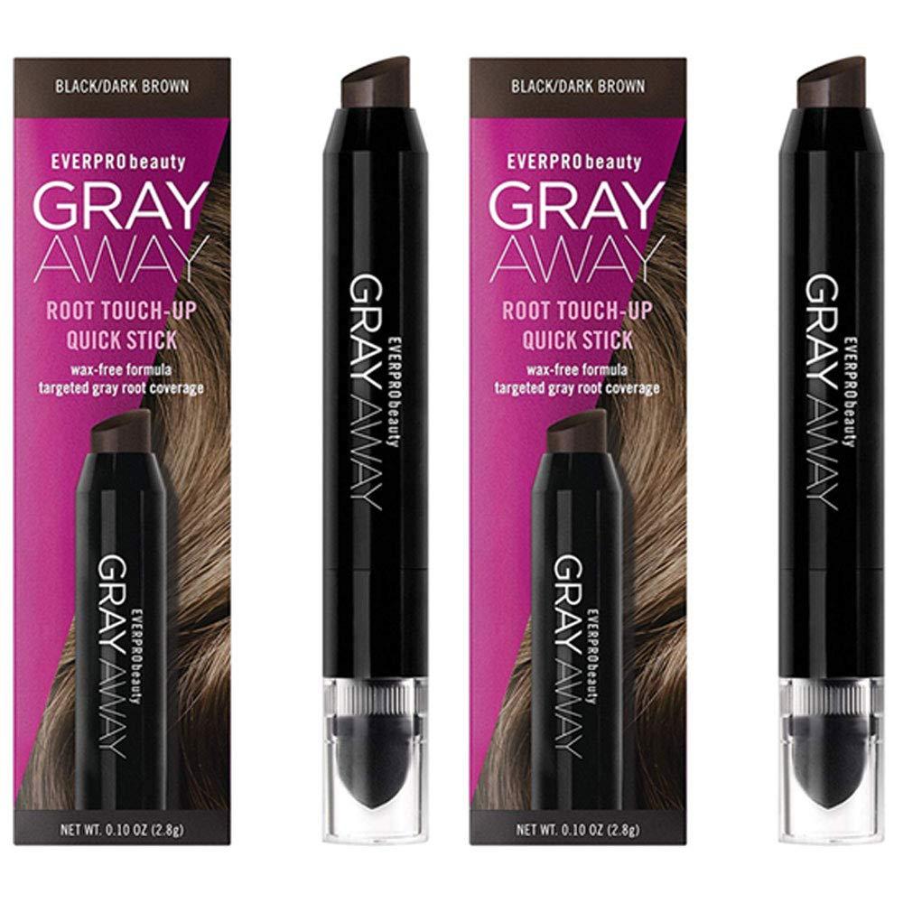 Everpro Gray Away Root Touch-Up Quick Stick – Schwarz/Dunkelbraun (2,8 g)
