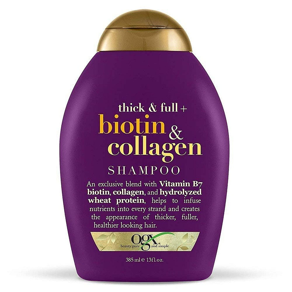 OGX Thick & Full + Biotin & Kollagen Shampoo 385 ml Flasche