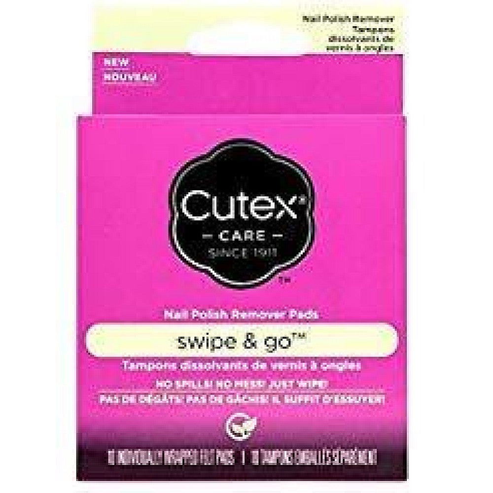 Pade për heqjen e manikyrit Cutex Swipe & Go (10 copë)
