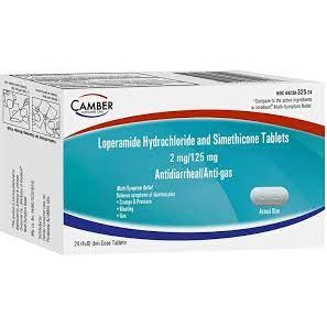 Kamber Loperamide Hydrochloride Dhe Simethicone 2mg/125mg Nga 12 (2x6) Tableta me dozë të vetme