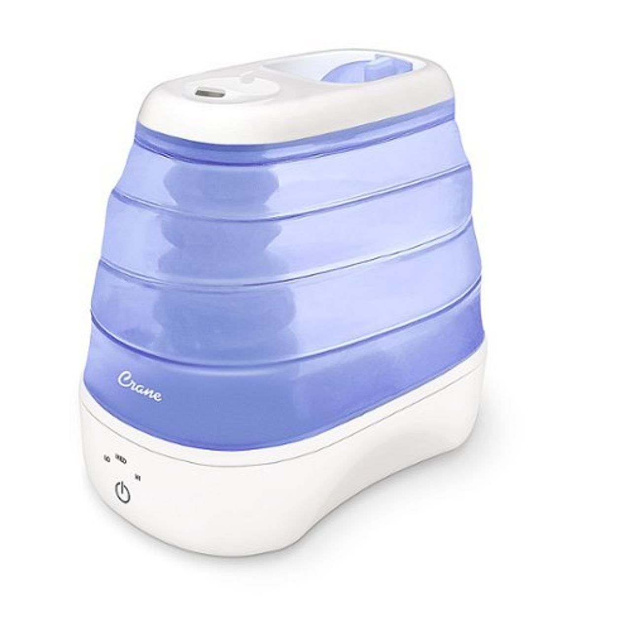 Crane Cool Mist faltbarer Luftbefeuchter – Blau und Weiß