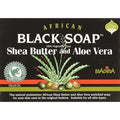 Madina Afrikanische Schwarze Seife Sheabutter und Aloe Vera 99 g