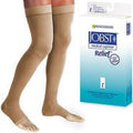 Jobst Relief Oberschenkelstrumpf mit Haftband, offene Spitze 20-30 mmHg Beige
