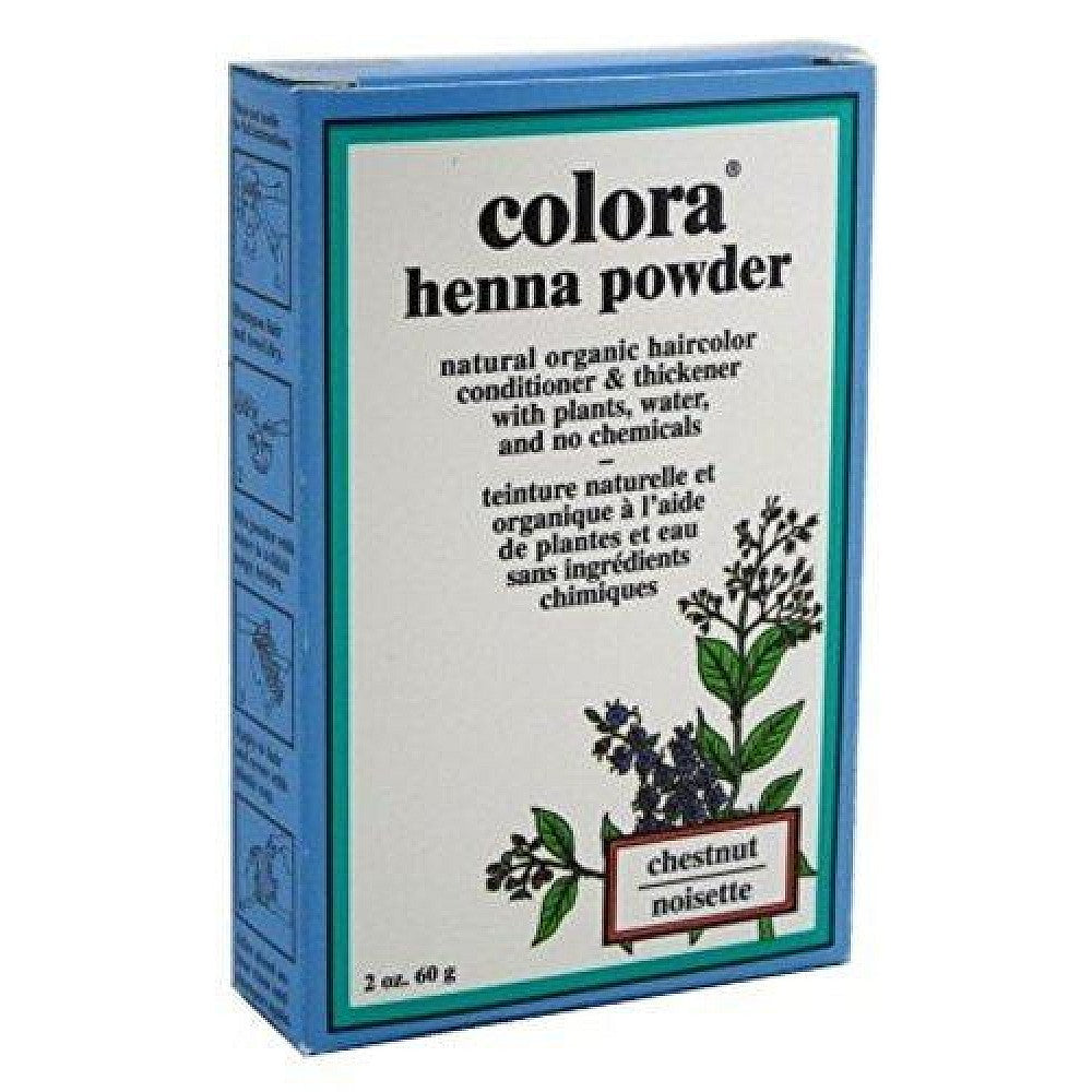 Colora Henna-Pulver Haarfarbe Kastanie, 56 g