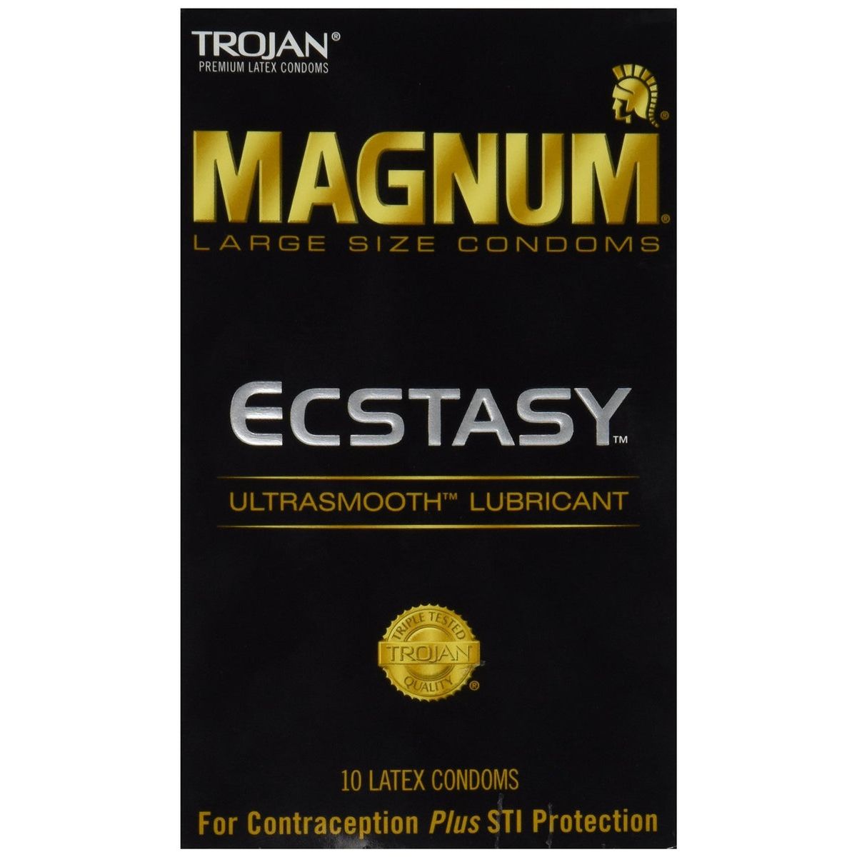 Trojan Magnum Ecstasy Kondome Groß Gleitmittelbeschichtet